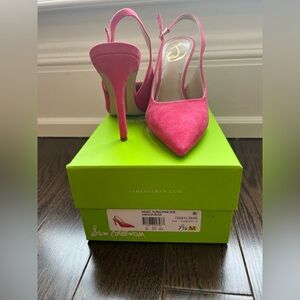 Sam Edelman Women's Pink Slingback Heels 7.5